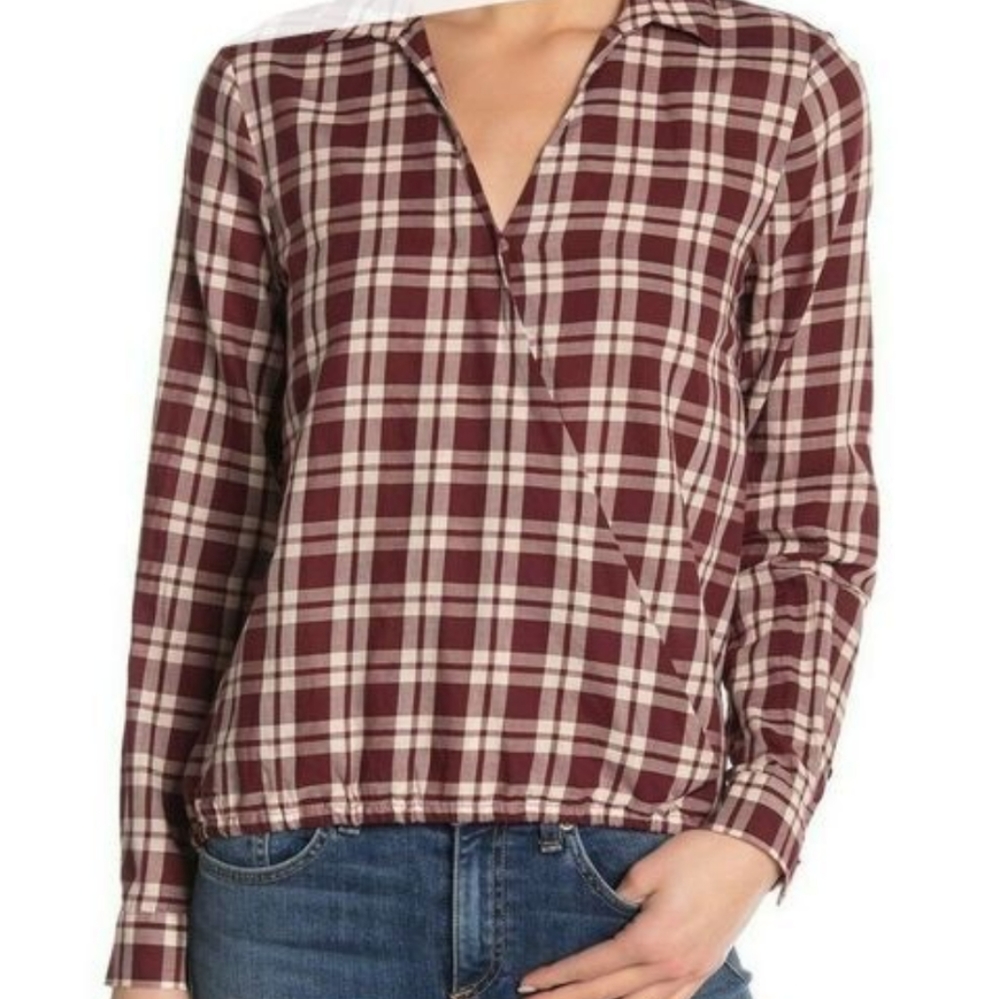 Madewell Arion Plaid Shirt J4829 Cabernet 